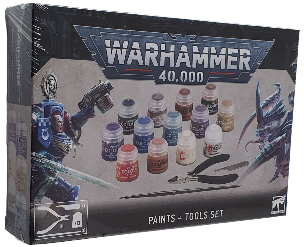 Warhammer 40K Paints + Tools Set