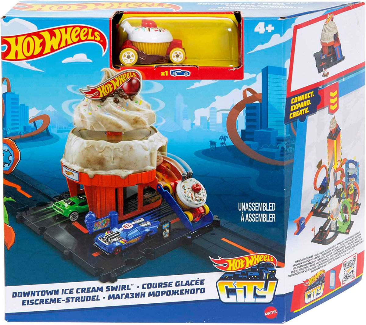 Hot Wheels City Downtown Ice Cream Swirl – Happy Go Lucky