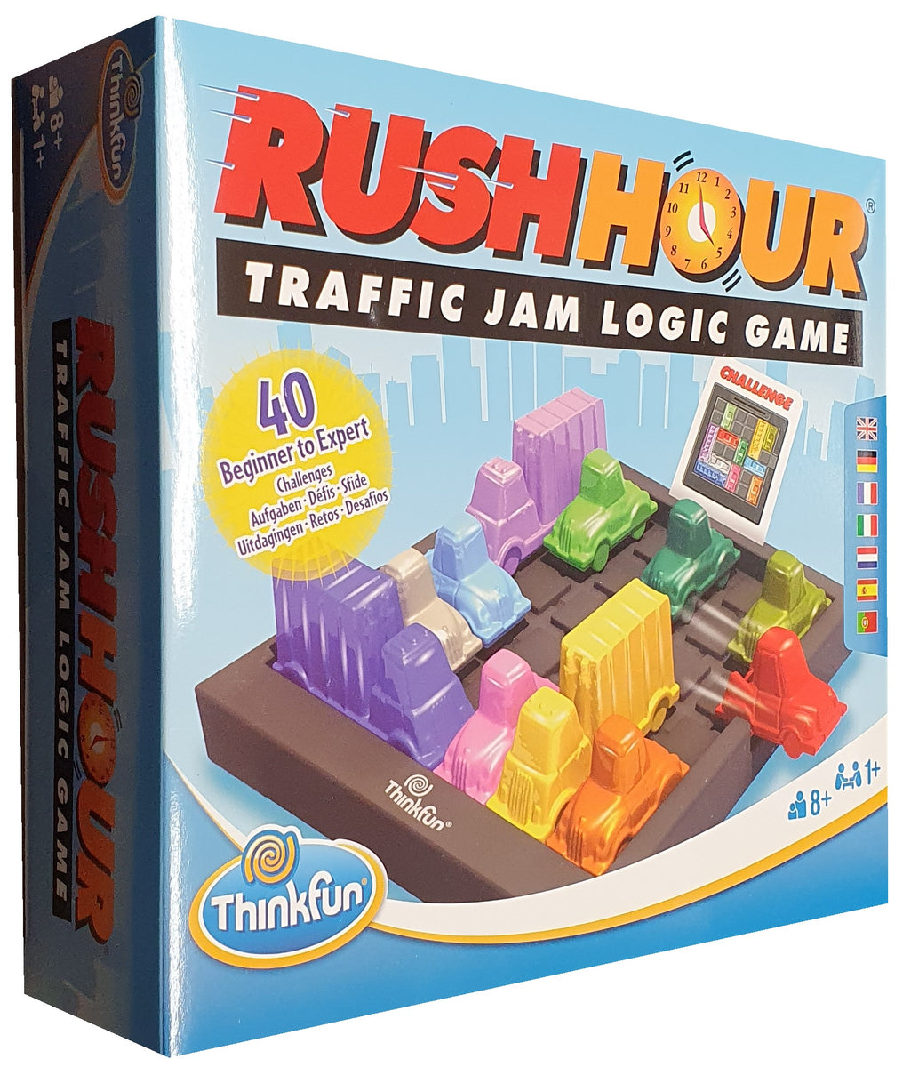 ThinkFun Rush Hour – The Classic Traffic Jam Logic Game For Kids & Adults (Ages 8+)