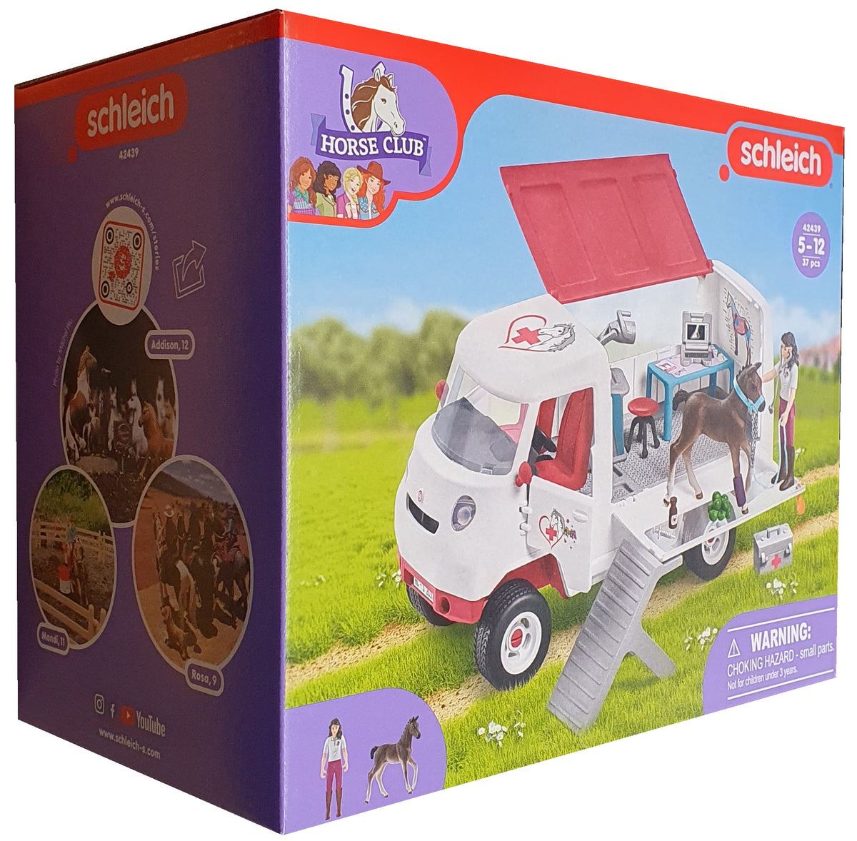 Schleich Toys Schleich Mobile Vet With Hanoverian Foal Schleich