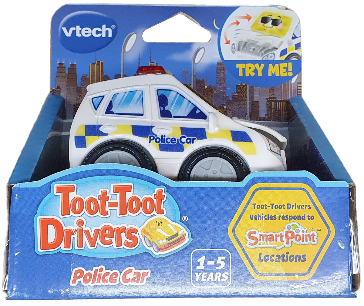 VTech Toot Toot Driver Vehicle Police Car Happy Go Lucky