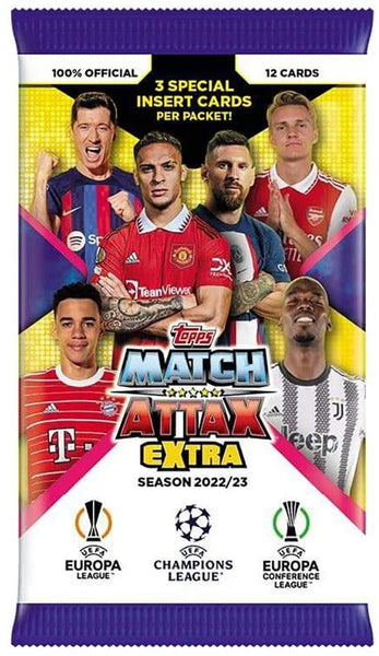 Topps Match Attax Extra 22/23 - 12 Cards Booster Packs