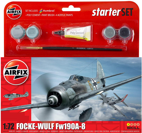 Airfix Small Starter Set -  Focke Wulf 190A-8