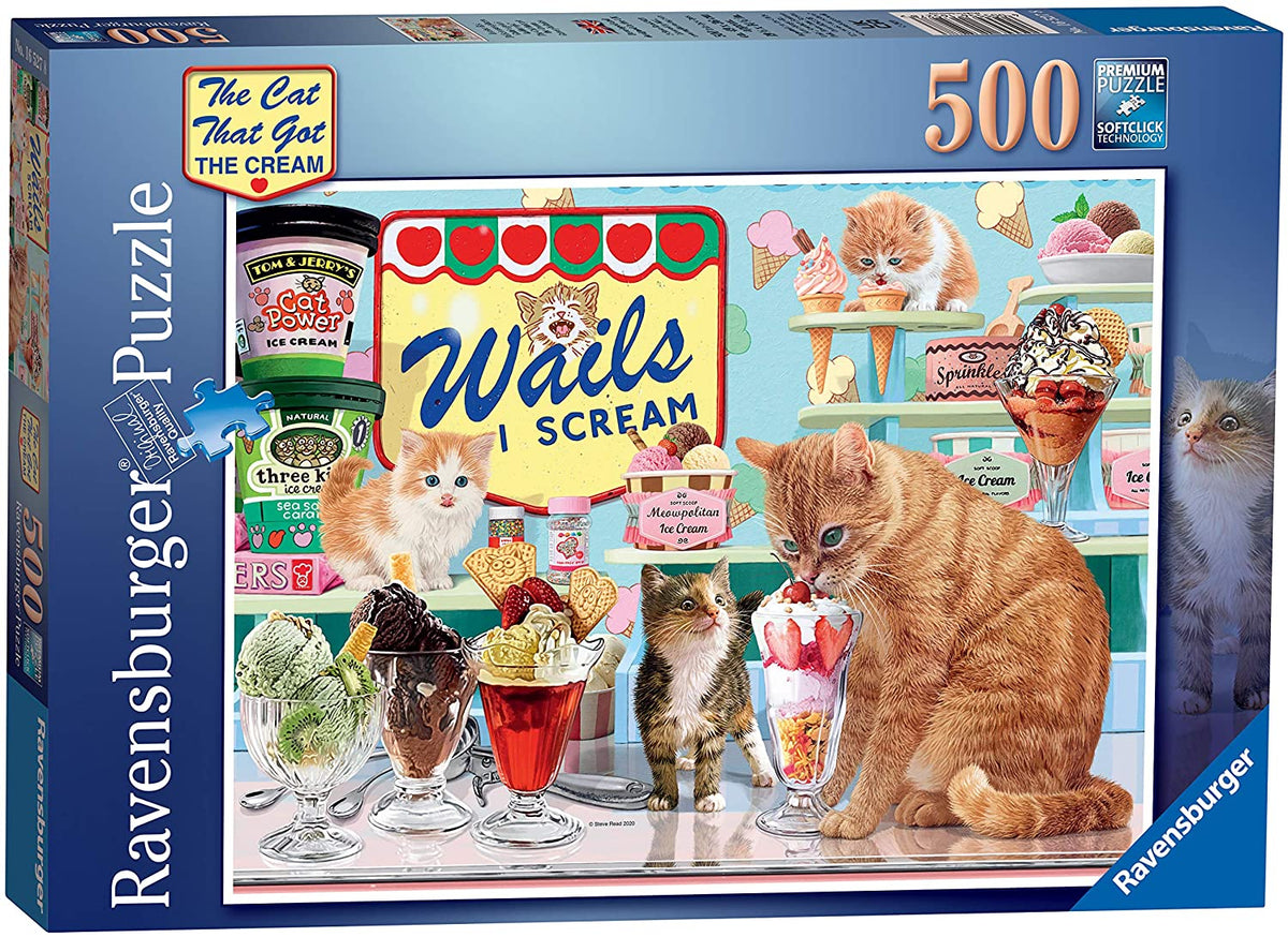 Ravensburger 14824 Cats on The Shelf 500 Piece Jigsaw Puzzle
