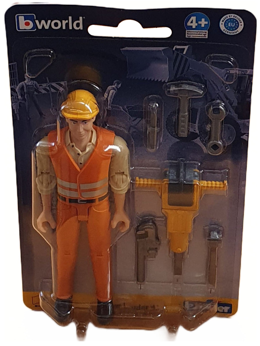 Bruder 60020 Worker Figurine with Construction Accessories
