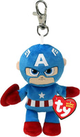 TY Beanie Babies - Key Clip - Captain America