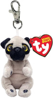 TY Izzy Pug Dog - Beanie Bellies - KEY CLIP