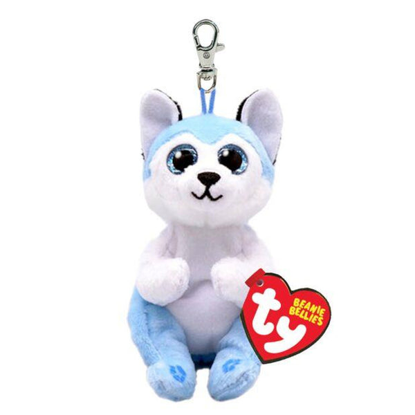 TY Thunder Husky Dog - Beanie Bellies - KEY CLIP