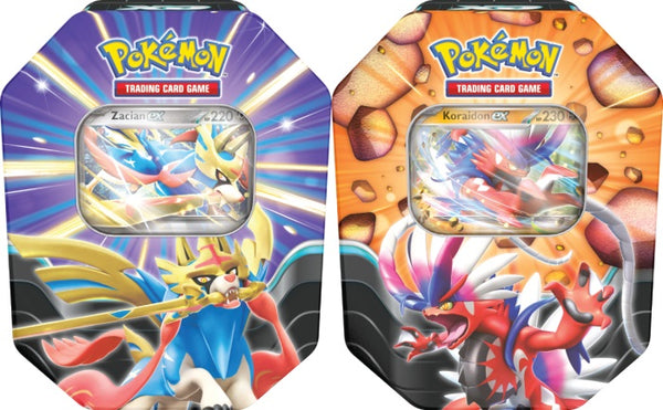 Pokémon Slashing Legends Tin - Zacian ex / Koraidon ex