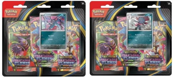 Pokémon Mega Evolution Phantasmal Flames 3-Pack Blister