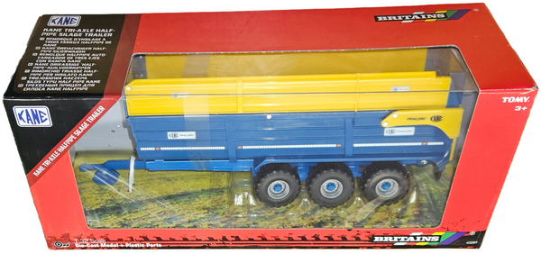 Britains 1:32 Kane Tri-Axle Halfpipe Silage Trailer