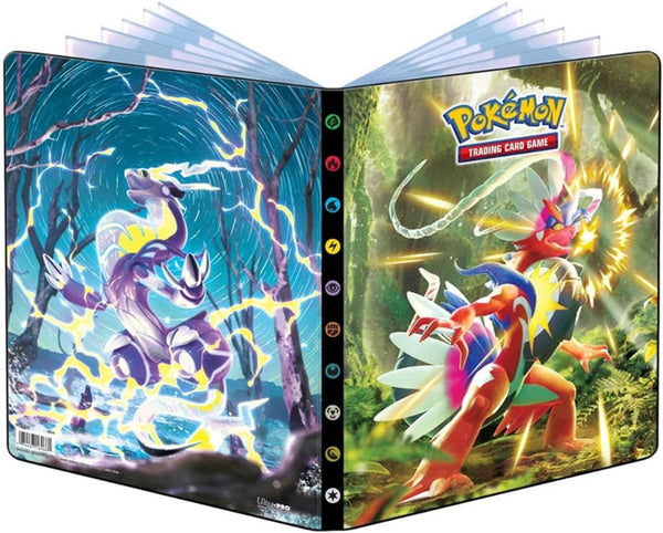 Ultra Pro A4 - 9 Pocket Portfolio - Scarlet & Violet Koraidon and Miraidon