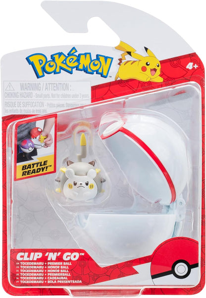 Pokemon - Clip n Go - Togedemaru and Premier Ball Pokeball