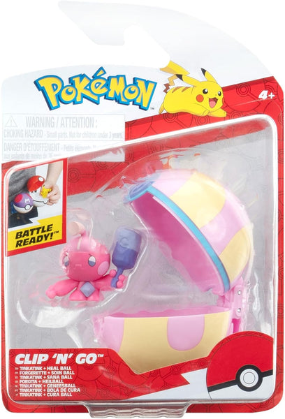 Pokemon - Clip n Go - Tinkatnik and Heal Pokeball