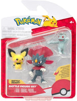 Pokemon - Battle Figure Pack - Pichu, Weavile & Machop