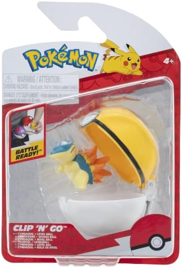 Pokemon - Clip n Go - Cyndaquil & Level Pokeball