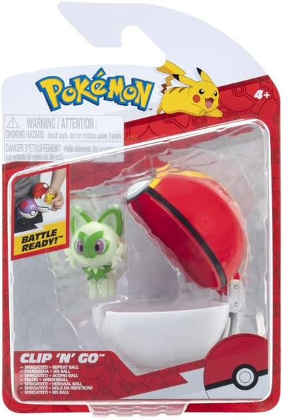 Pokemon - Clip n Go - Sprigatito & Repeat Pokeball