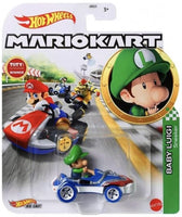 Hot Wheels Mario Kart Single Car: Baby Luigi