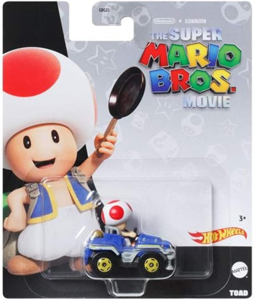 Hot Wheels Mario Kart Single Car: The Super Mario Bros Movie Toad