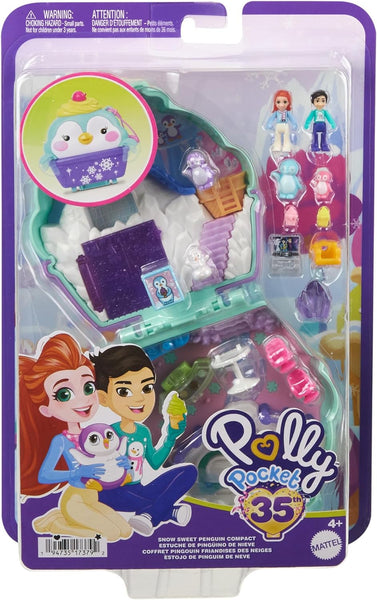 Polly Pocket HRD34 Snow Sweet Penguin Compact Play Set