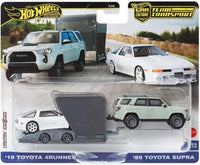 Hot Wheels Car Culture - Team Transport - # 72 '18 Toyota 4Runner & '89 Toyota Supra