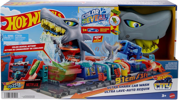 Hot Wheels - City - Ultra Shark Car Wash Color Reveal