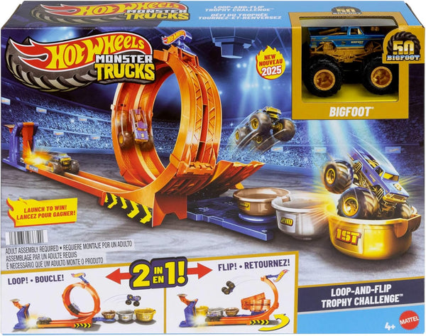 Hot Wheels - Monster Trucks - Loop-And-Flip Trophy Challenge