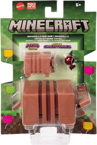 Minecraft Figure - Armadillo And Baby Armadillo