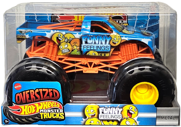 Monster Jam Official Monster Truck - Die-Cast Vehicle - 1:24 Scale - Funny Feelings