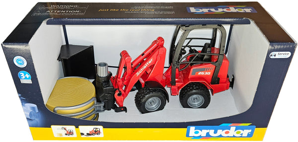 Bruder 02192 Schäffer Hoflader 2630 Grip Pliers and Round Bale