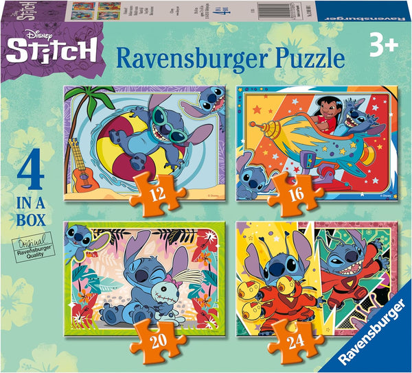 Ravensburger 12001069 Disney Stitch 4 in a Box Puzzle