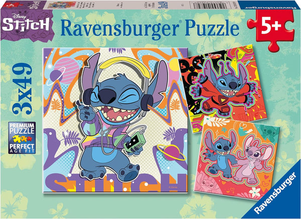 Ravensburger 10708 Disney Stitch 3X49p Puzzle