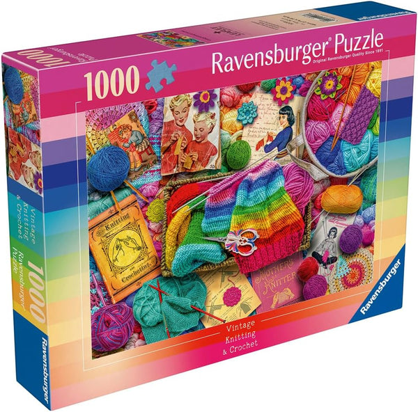 Ravensburger 12001080 Vintage Knitting & Crochet 1000p Puzzle