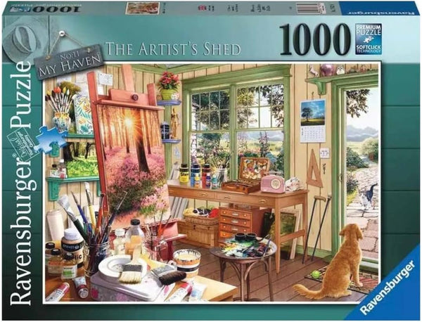 Ravensburger 12001100 My Haven No.11, The Artist’s Shed 1000p Puzzle