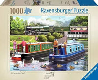 Ravensburger 12001255 Leisure days No.10, Day on the Canal 1000p Puzzle