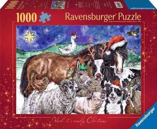 Ravensburger 12001269 Herd It's Nearly Christmas 1000p Puzzle