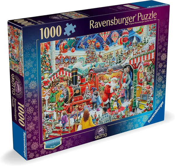 Ravensburger 12001583 Christmas No29: Santa's Steam Train Grotto 1000p Puzzle