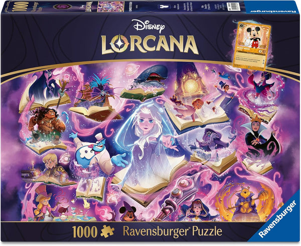 Ravensburger 12001622 Disney Lorcana Glimers Of The Realm Amethyst 1000p Puzzle
