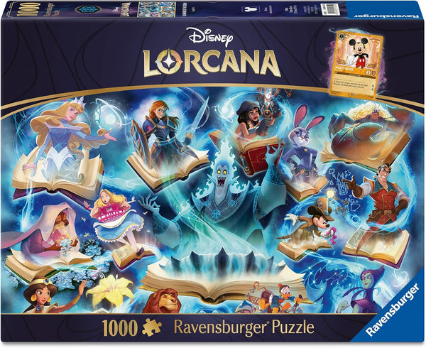 Ravensburger 12001625 Disney Lorcana Glimers Of The Realm Saphire 1000p Puzzle