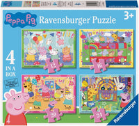 Ravensburger 12004016 Peppa Pig Balloons and Confettis 4 in a Box Puzzle