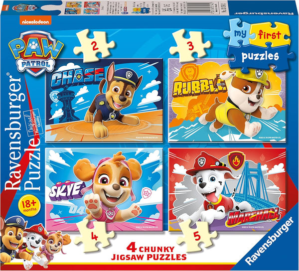 Ravensburger 03154 My First Puzzle Paw Patrol 4 Chunky Jigsaw Puzzle