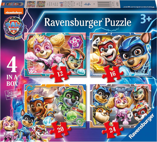 Ravensburger 03169 Paw Patrol The Mighty Movie 4 in a Box Puzzle