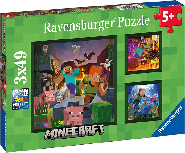 Ravensburger 05621 Minecraft 3X49p Puzzle