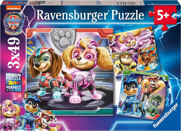 Ravensburger 05708 Paw Patrol The Mighty Movie 3X49p Puzzle