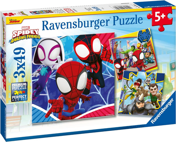 Ravensburger 05730 Spider-man: Spidey And His Amazing Friends 3X49p Puzzle