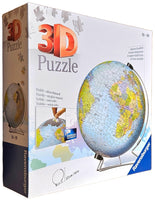Ravensburger 12436 World Globe on a V-Stand 3D Puzzle