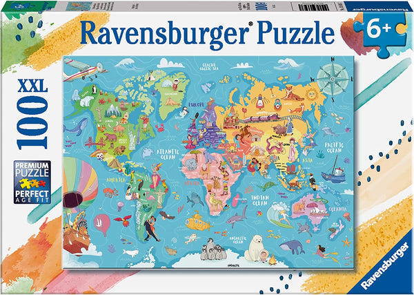 Ravensburger 13343 Map of the World 100p Puzzle