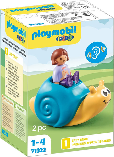 Playmobil 1.2.3. 70322 Rocking Snail with Rattle Feature