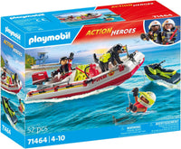 Playmobil 71464 Fireboat with Water Scooter