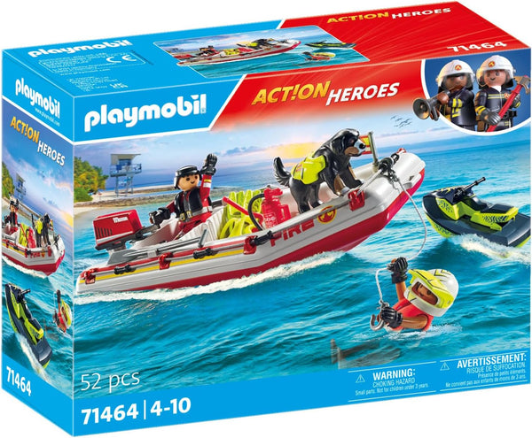 Playmobil 71464 Fireboat with Water Scooter